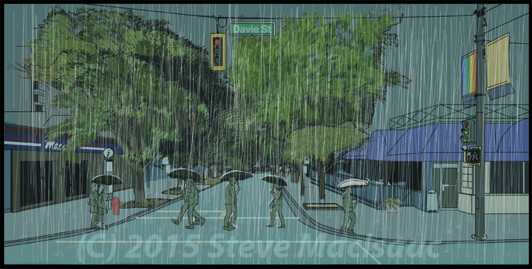 Davie Street Rain